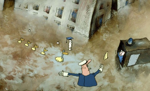 Water PeopleDucks Policeman © Paul Driessen / Nico Crama Films / Netherlands Institute for Animation Film